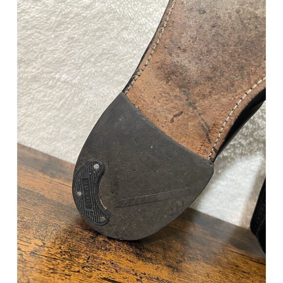 Allen Edmonds Black Loafers Shoes Size 13 Bridgeton Kiltie Tassel Wingtip - Picture 15 of 16